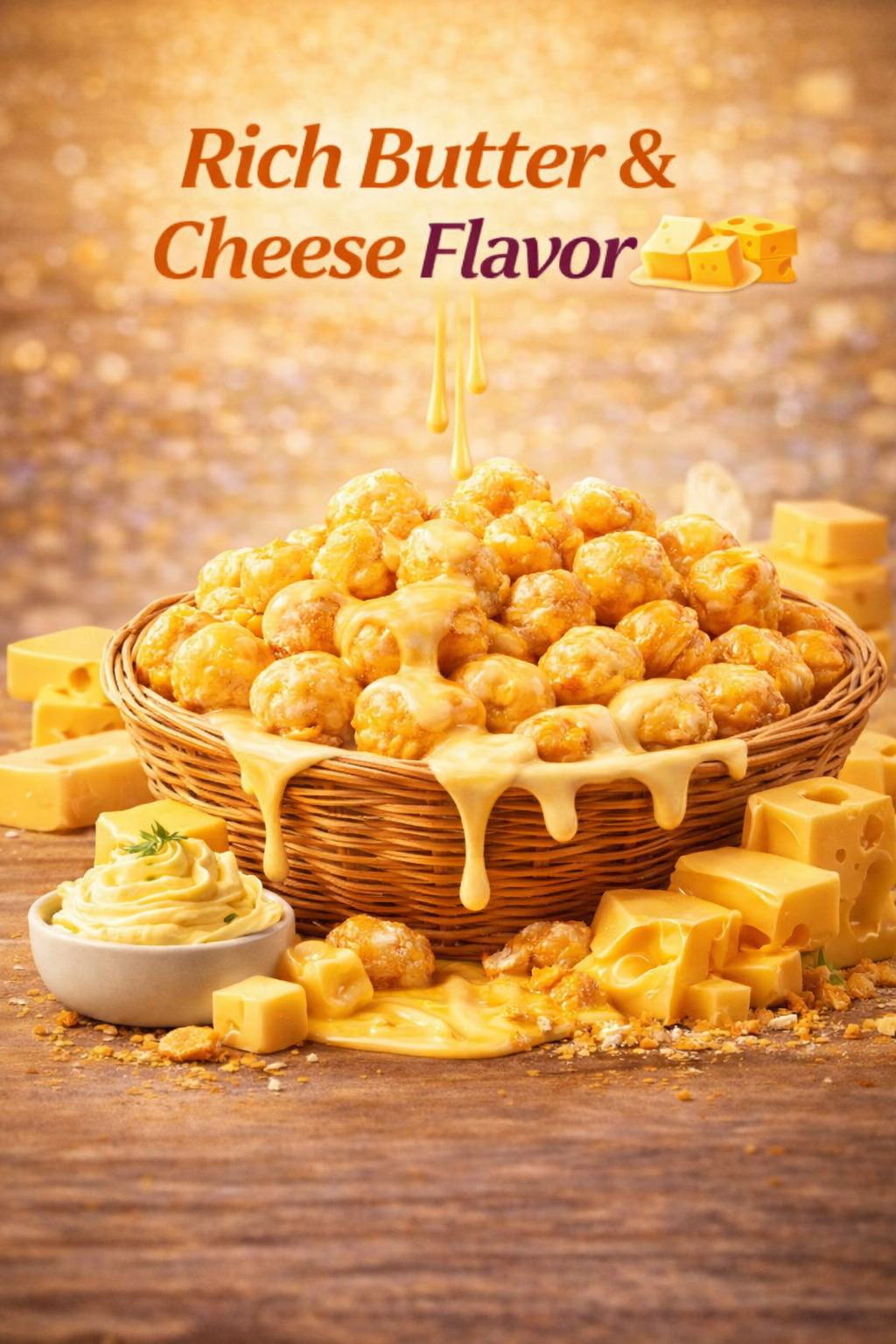 Zemvoro Cheesy Creamy Butter Foxnuts (Makhana) | Rich Crunchy Roasted Healthy Snack – 80g