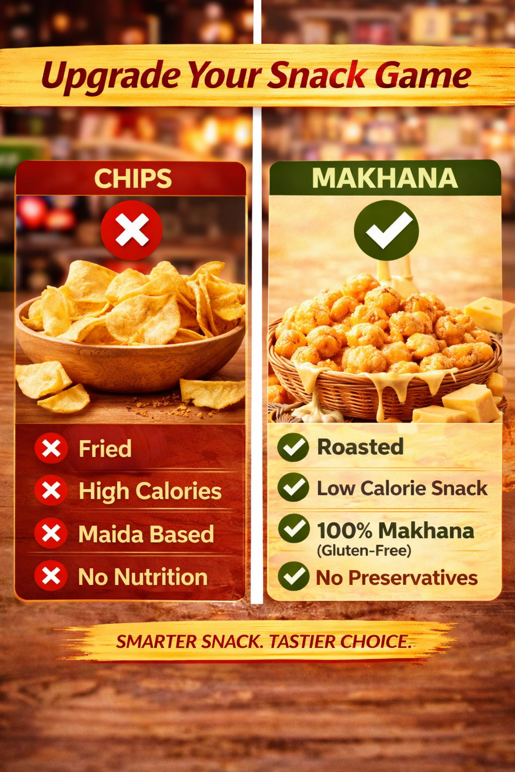 Zemvoro Cheesy & Creamy Onion Foxnuts (Makhana) | Crunchy Roasted Healthy Snack – 80g